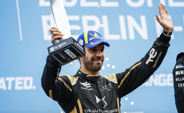 Jean Eric Vergne tweede tijdens de eerste race in Berlijn