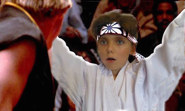 <em>Jack als Daniel LaRusso uit Karate Kid<\/em>