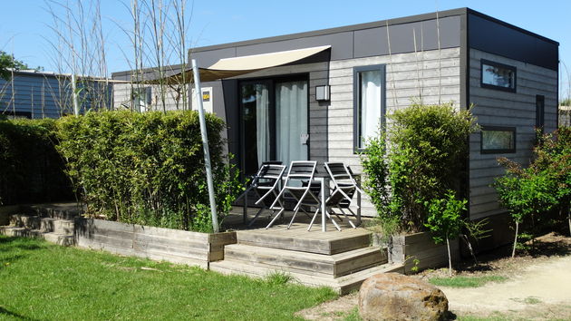 Luxury mobile home op vakantiepark Domaine de la Dragonnie\u0300re