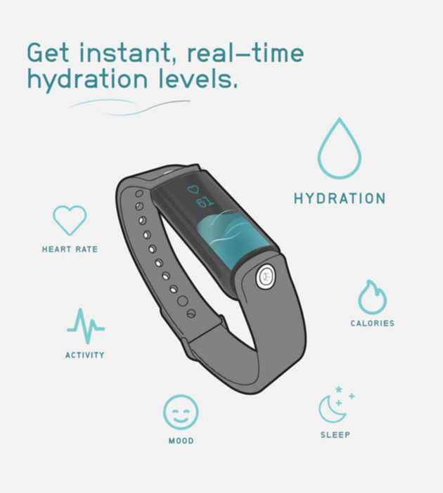 Naast de watersensor zou de LVL ook alle andere sensoren hebben die je verwacht bij een wearable.