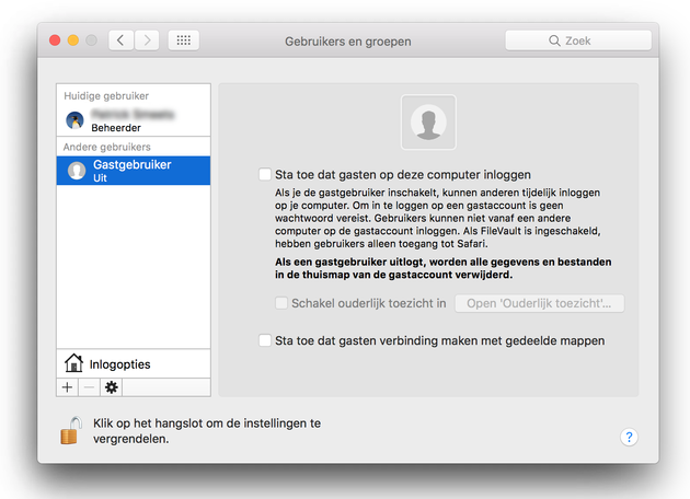 mac-os-gastgebruiker