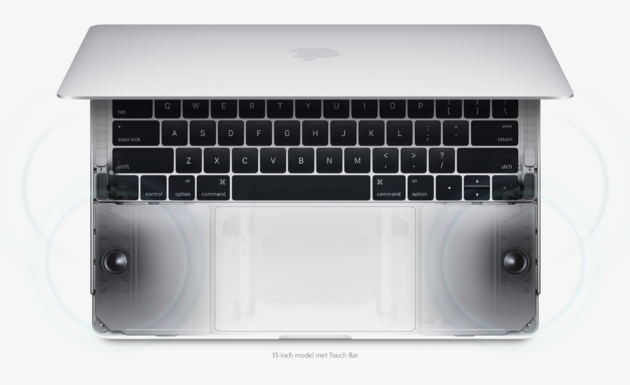 De speakers zijn ook vernieuwd en hebben flink meer vermogen dan het vorige model, zo zegt Apple.