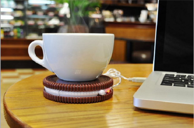 Mustard Hot Cookie USB mok verwarmer