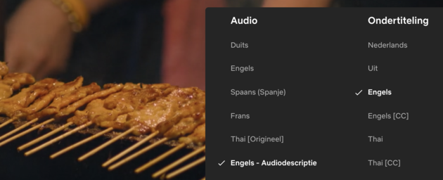 Audiodescriptie op Netflix