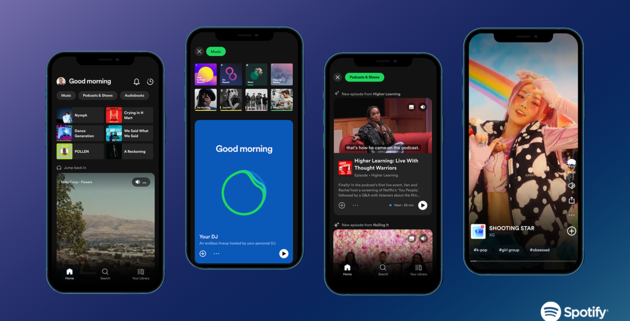 <i>Een redesign van de Spotify home feed</i>