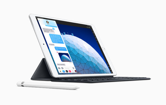 <i>De nieuwe iPad Air met Smart Keyboard & Apple Pencil.</i>