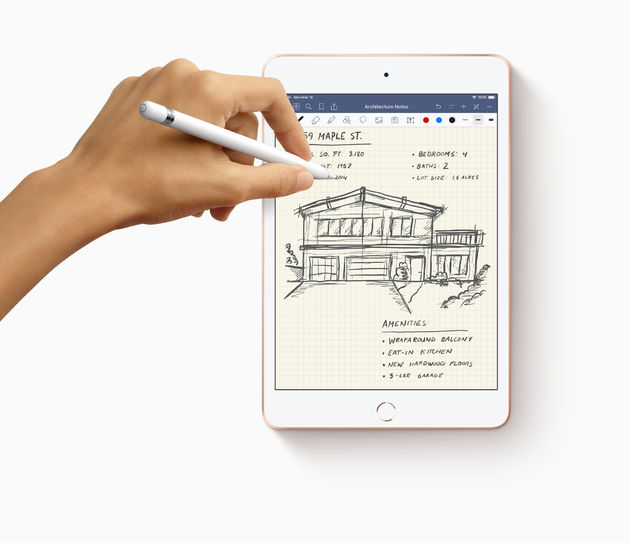 <i>De nieuwe iPad Mini met Apple Pencil als handig notitieblokje.</i>