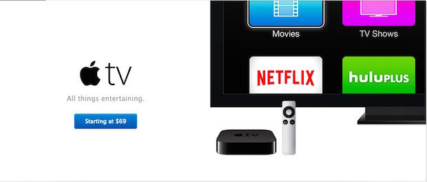 De prijs op de Apple.com is al aangepast van de Apple TV.