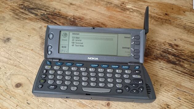 De Nokia 9110 Communicator. Zo worden ze tegenwoordig niet meer gemaakt.