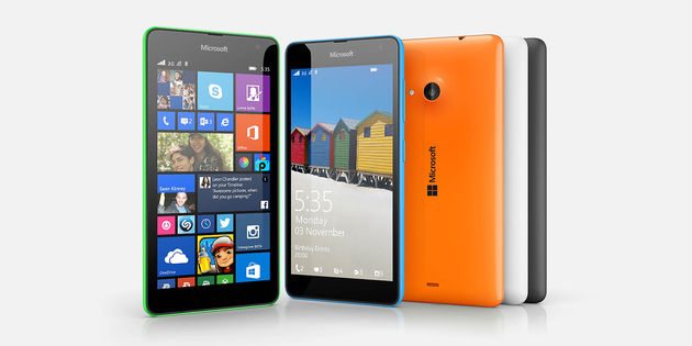 Zo gaat de Microsoft Lumia 535 eruit zien.