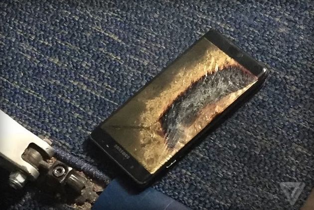 <em>De uitgebrande Galaxy Note 7 van Brian Green<\/em>