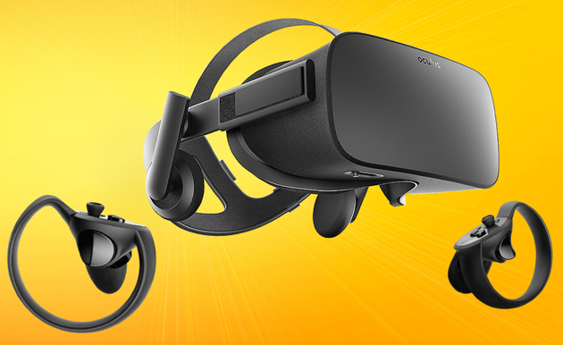 De Oculus Rift met Touch-controllers. Dit kost al 470 euro en dan heb je nog geen pc erbij.