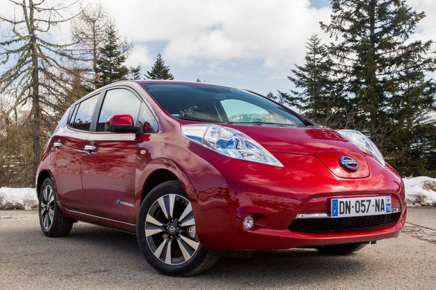 Onze Nissan Leaf voor deze dag!