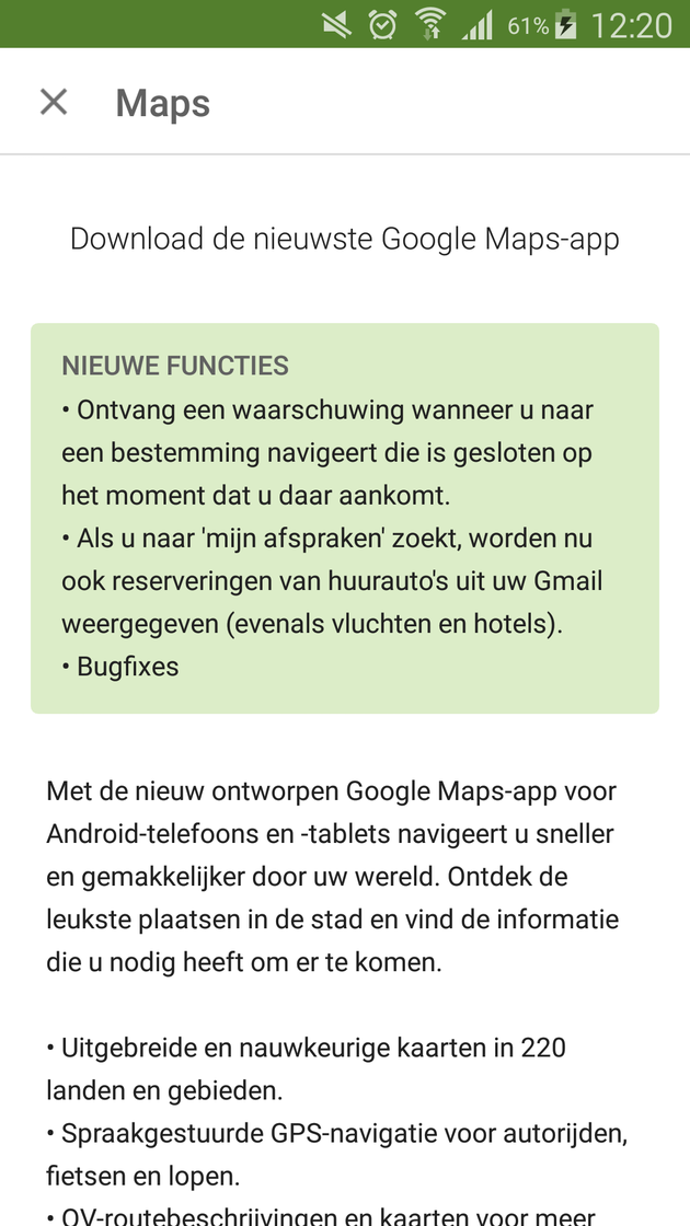 openingstijden google maps