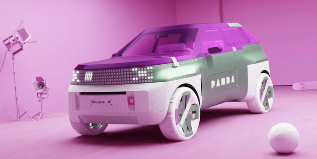 Fiat Panda 2.0 als concept voor een stadsauto die overeenkomt met het model uit 2022