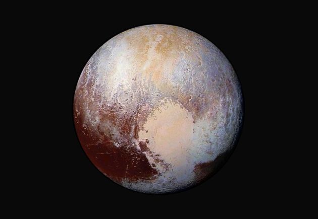 pluto-globale afbeelding in aangepaste kleur