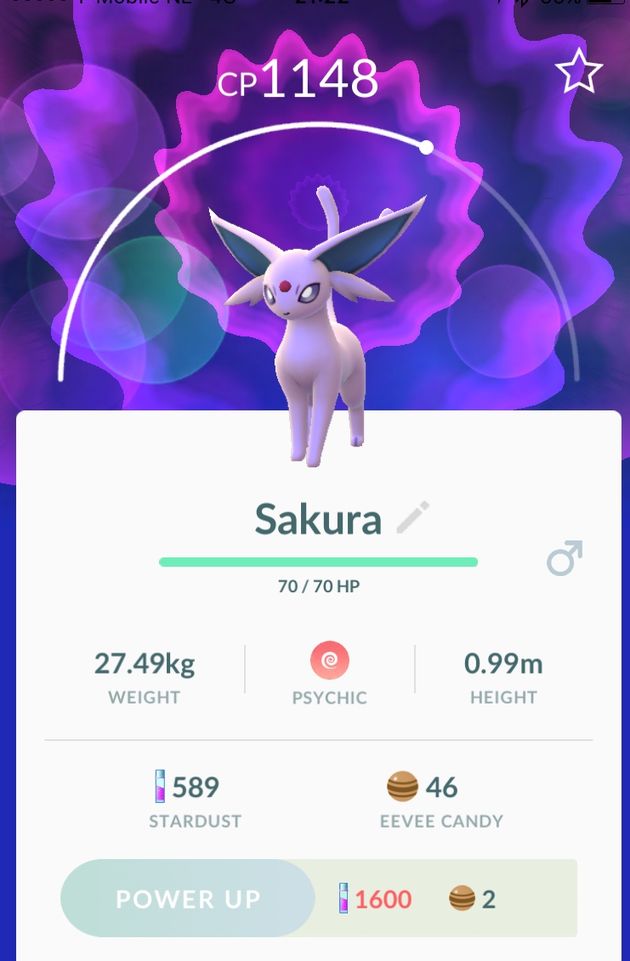 Sakura de evolutie van de aangepaste Eevee