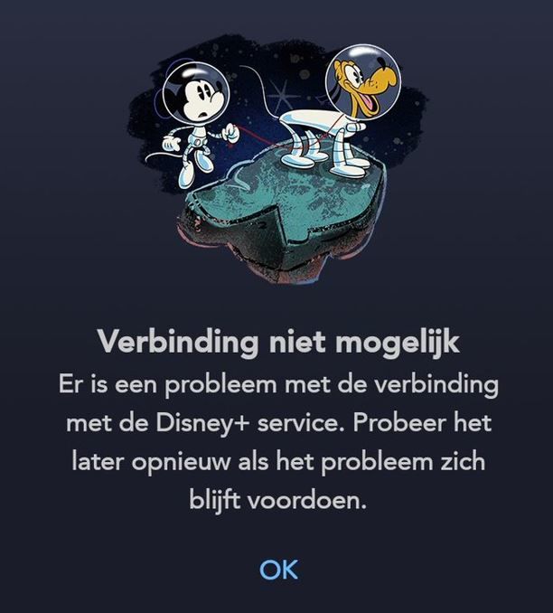 Disney+ connectieprobleem