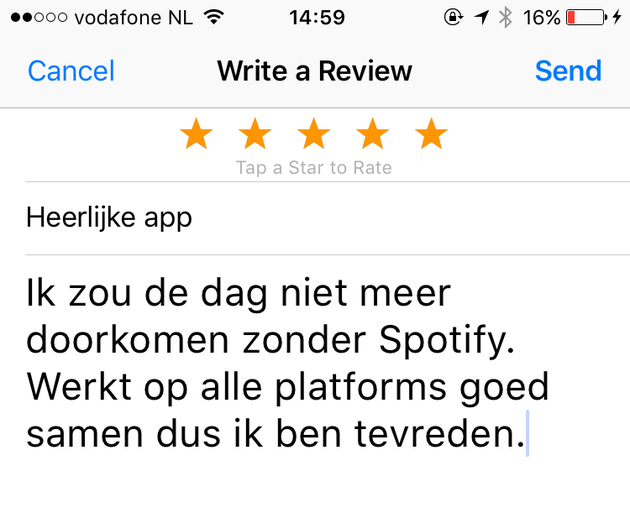 Het is niet veel werk om een recensie achter te laten, maar wel veel gedoe.