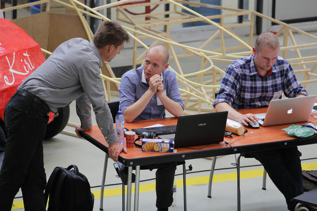 Richard (midden) en Erik (rechts) - Foto Nils Kohrs