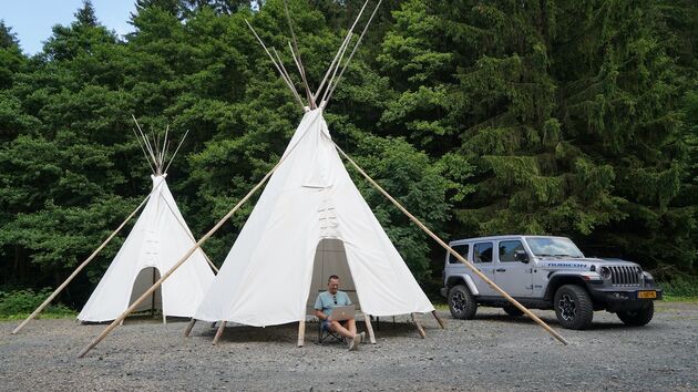 Relaxed werken bij de tipi