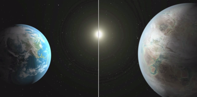 Aarde vs Kepler-452b