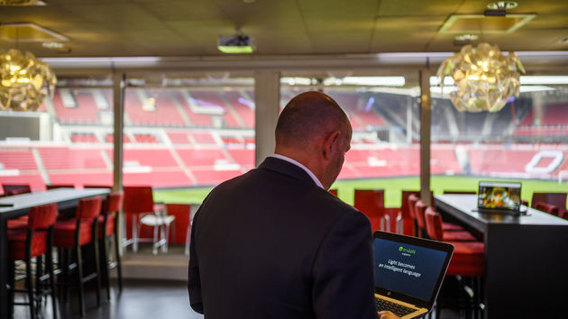 <i>Lifi in de Frits Philips meeting room</i>