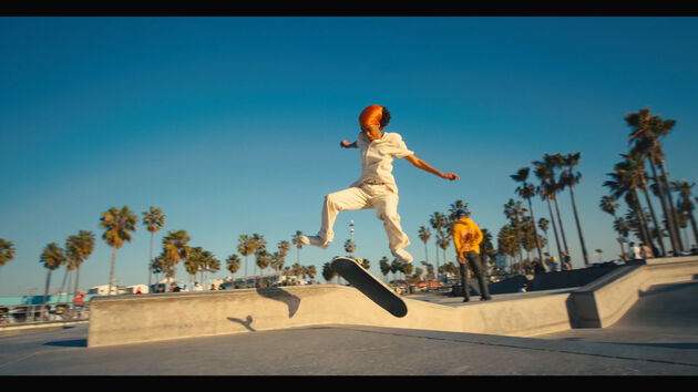 Skateboarder Briana King
