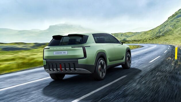 De Skoda Vision 75 wordt de nieuwe elektrische SUV met een bereik van meer dan 600 kilometer.