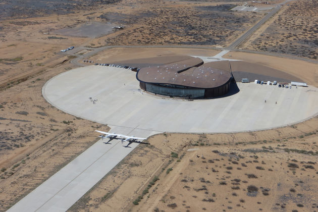 <em>Spaceport America van bovenaf gezienPhoto: Virgin Galactic<\/em>