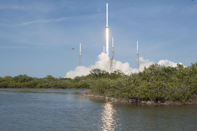 De raket tijdens de originele lancering , vorig jaar. <em>Foto  \u00a9 NASA - Flickr<\/em>