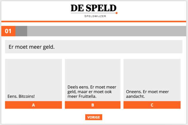 Er moet meer geld- De Speld