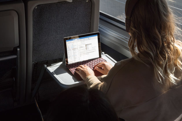 <i>Heel handig voor onderweg zoals bijvoorbeeld in de trein.</i>