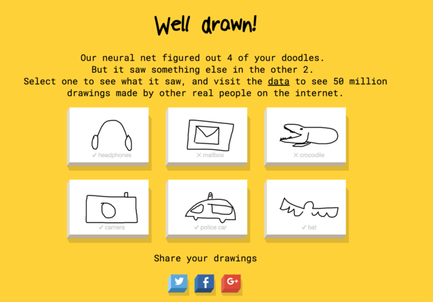 Tekenen met Google`s Quick, Draw!