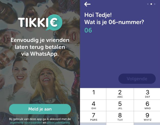 Voer je telefoonnummer in.