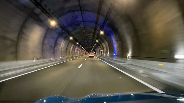 Tunnels en tunnels in Noord Spanje.