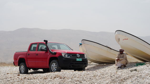 Eerste fotoshoot met onze gids en de handgeschakelde Amarok 3.0 TDi