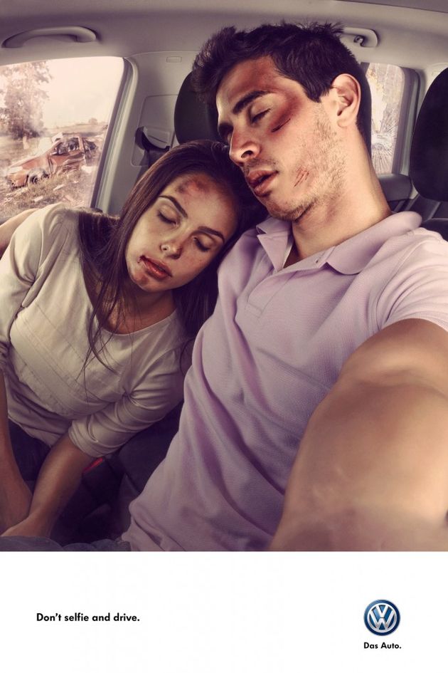 Volkswagen don't selfie and drive 3