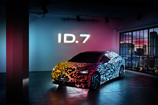 Volkswagen ID.7 Sedan te zien op de CES in Las Vegas
