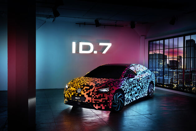 Volkswagen ID.7 Sedan te zien op de CES in Las Vegas