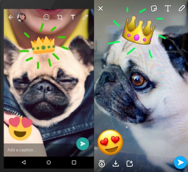 WhatsApp vs. Snapchat.