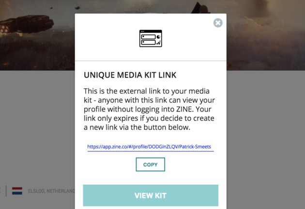 Je kunt je mediakit makkelijk delen door een link te sturen en die is altijd up-to-date.
